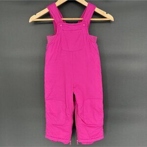Place Toddler Snow Bib Overalls 24 Mos Pink Fleece Lined Snow Pants Performance